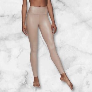 Athleta Elation Shimmer Tight in Powervita, Size Small, Woman, Mocha Lat…